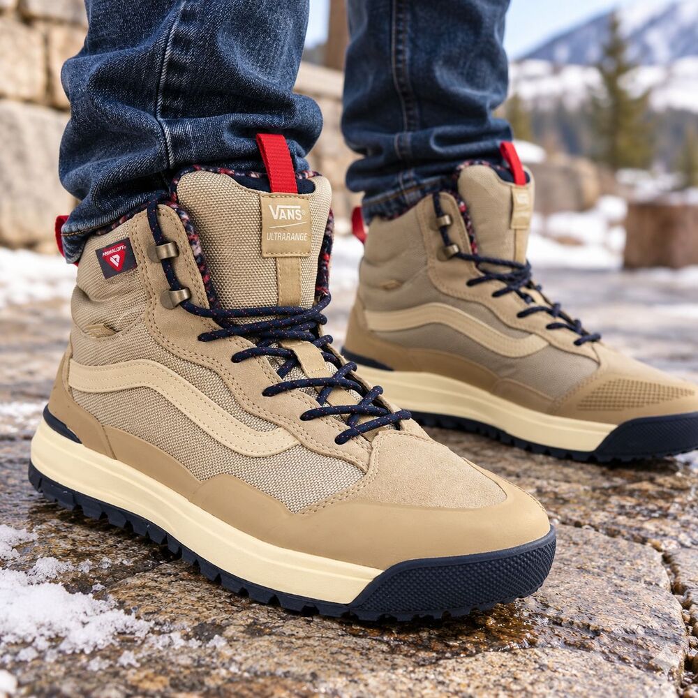 Vans UltraRange MTE Boots Mens Size 12 Beige Waterproof Insulated Hiking Snow